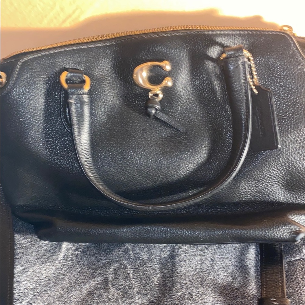 Coach Black Crossbody Bag with Gold Hardware